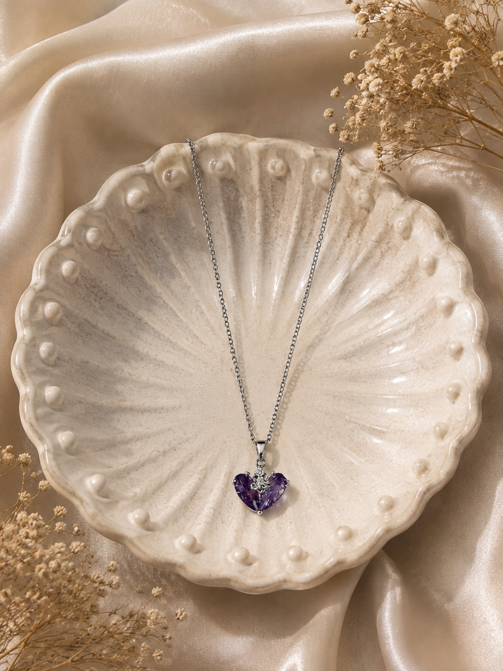 Purple Heart Necklace