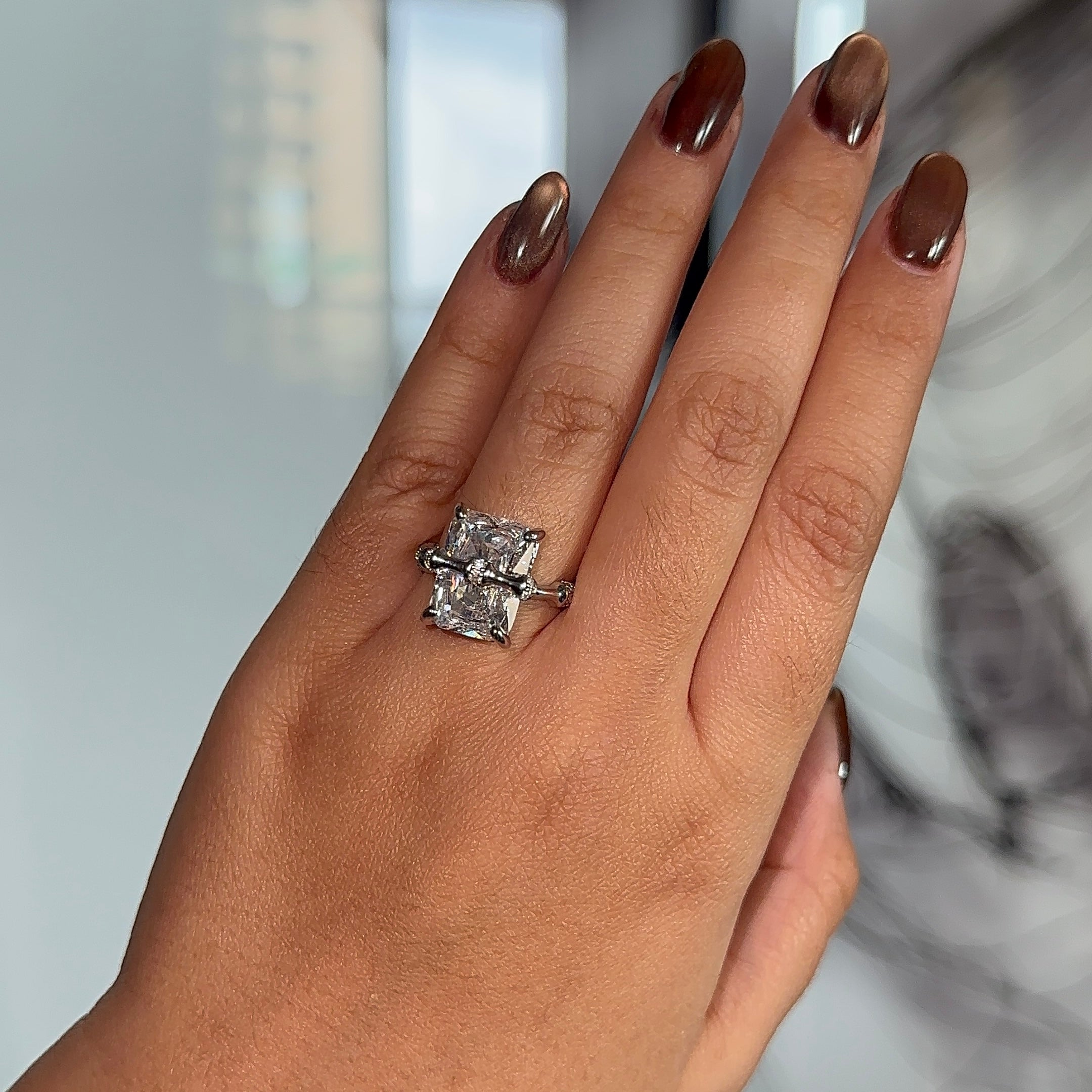 Crystal Solitaire Ring