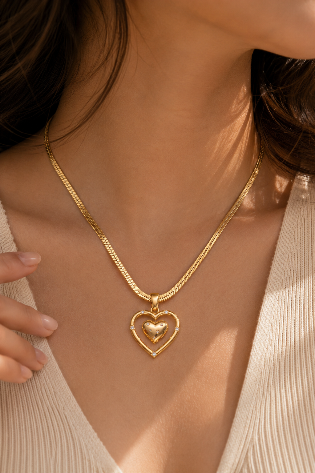 Sparkling Heart Necklace
