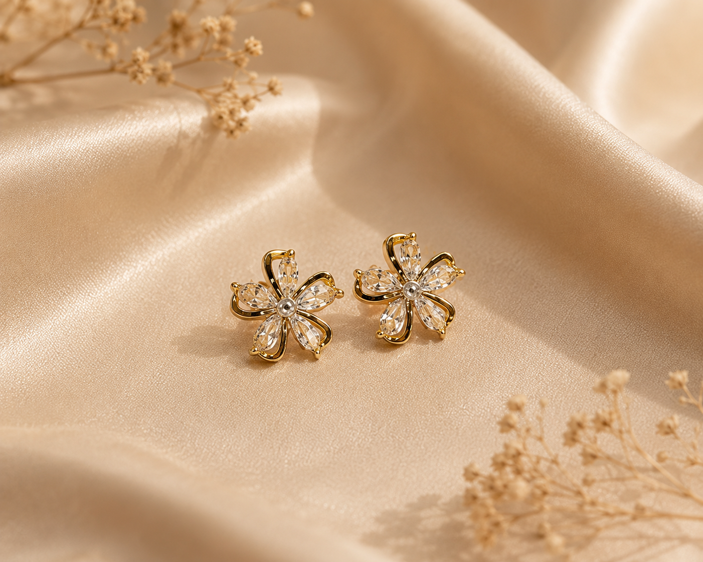 Crystal Bloom Studs