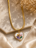 Pearl Bloom Heart Necklace
