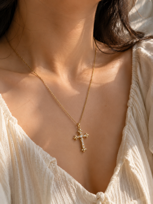 Cross Gold Necklace