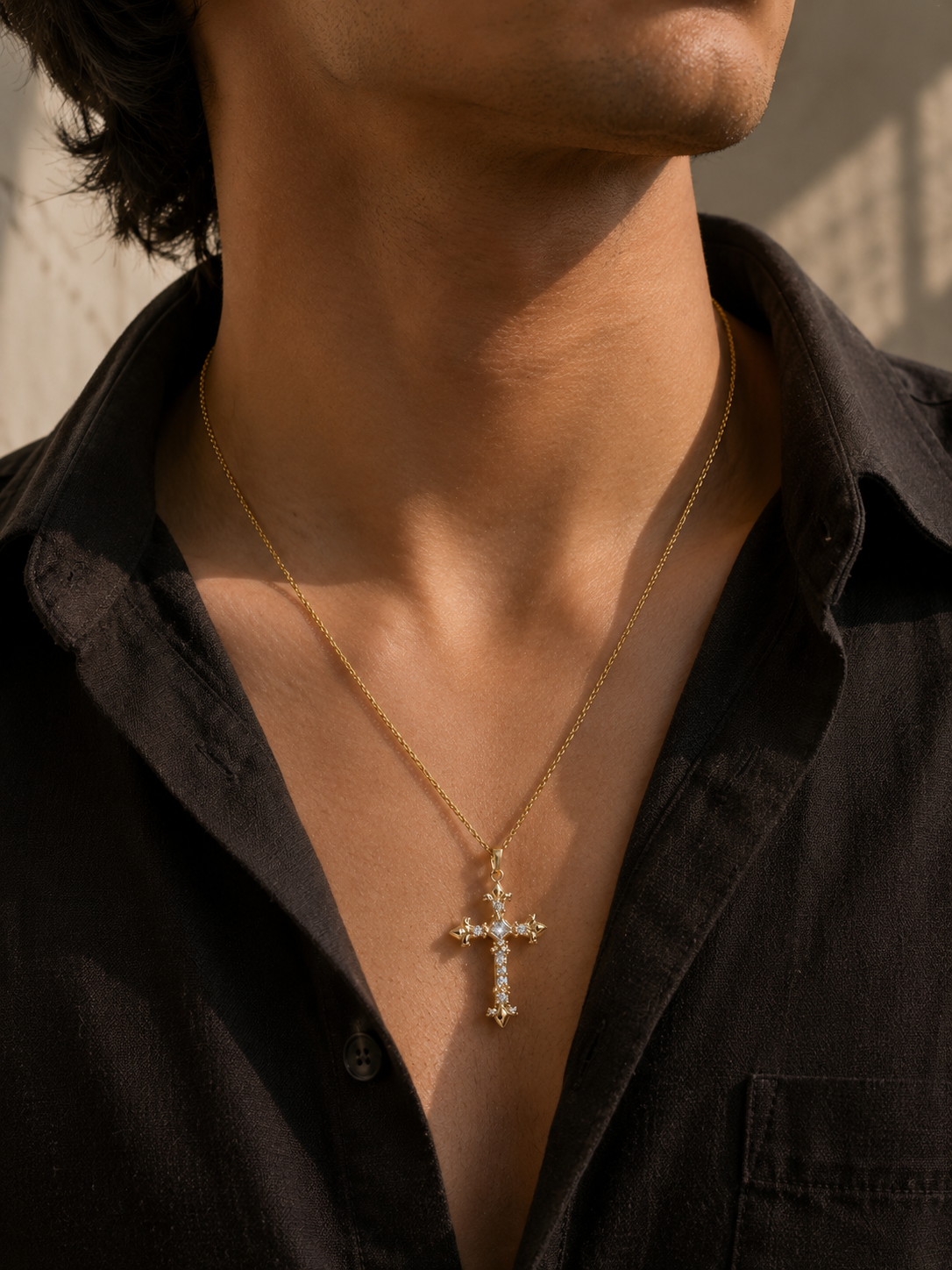 Cross Gold Necklace
