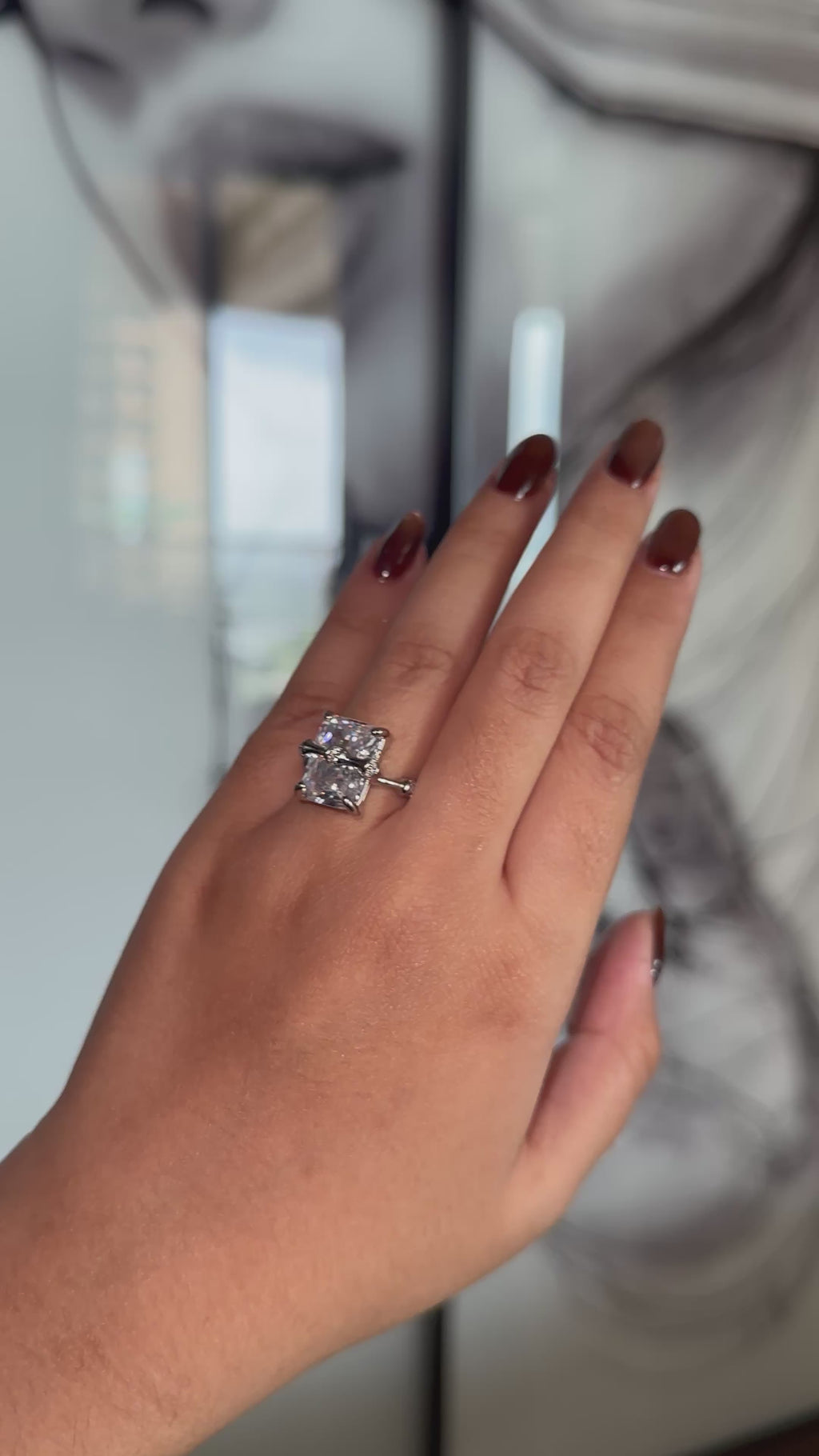 Crystal Solitaire Ring