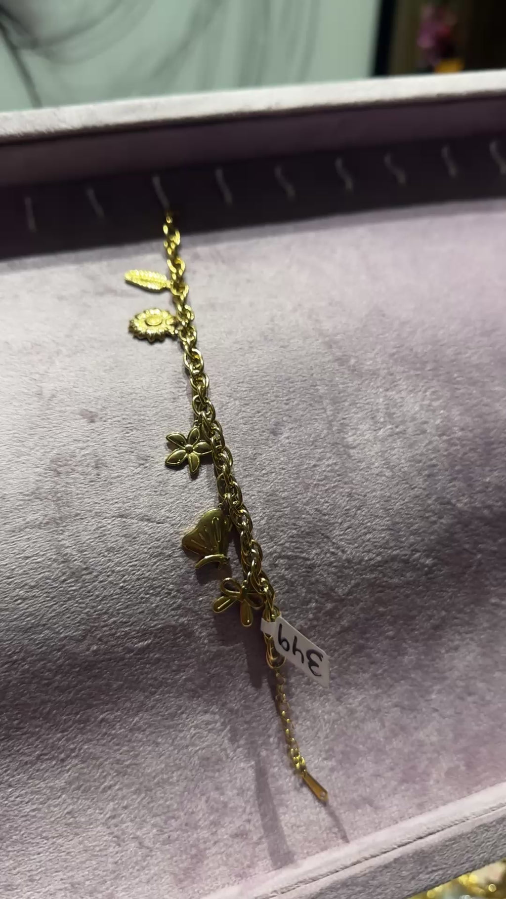 Floral Charm Bracelet