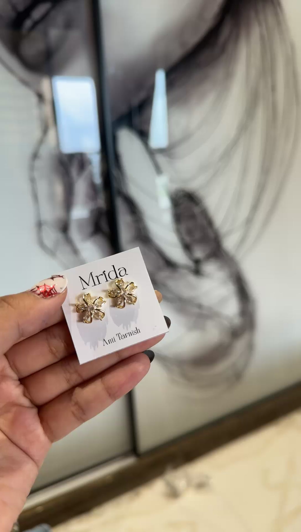 Crystal Bloom Studs