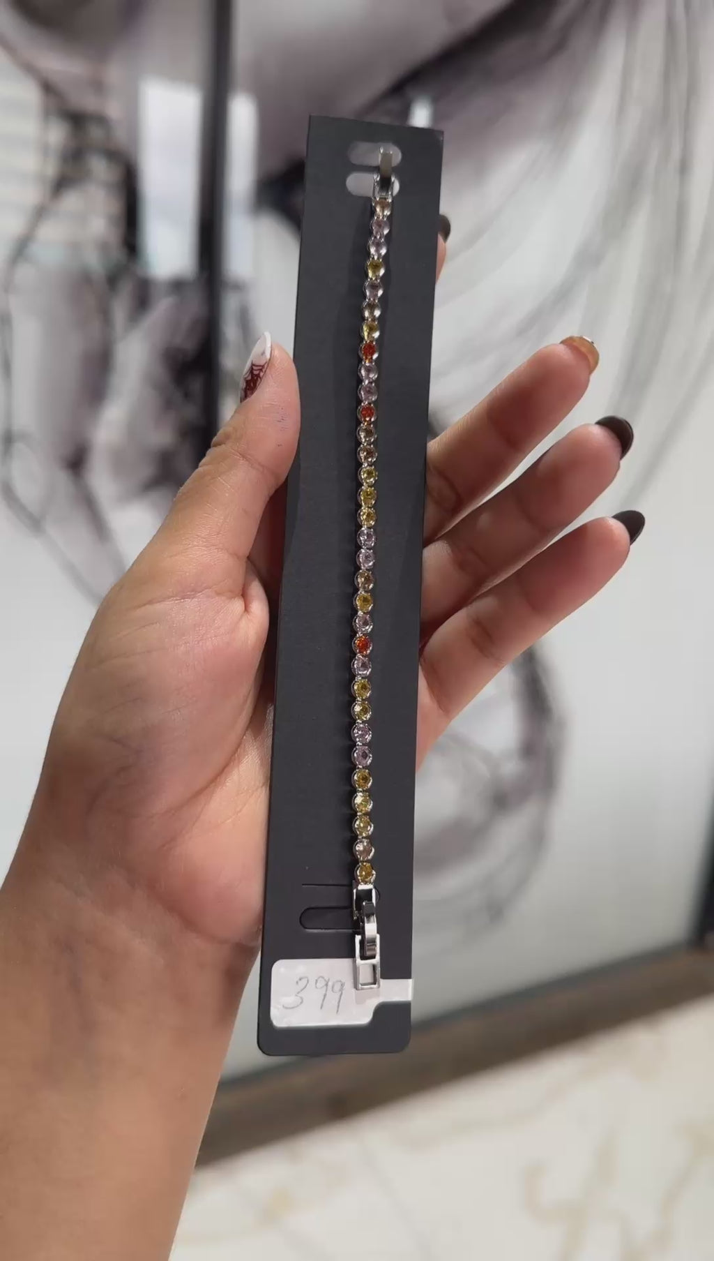 Rainbow Tennis Bracelet