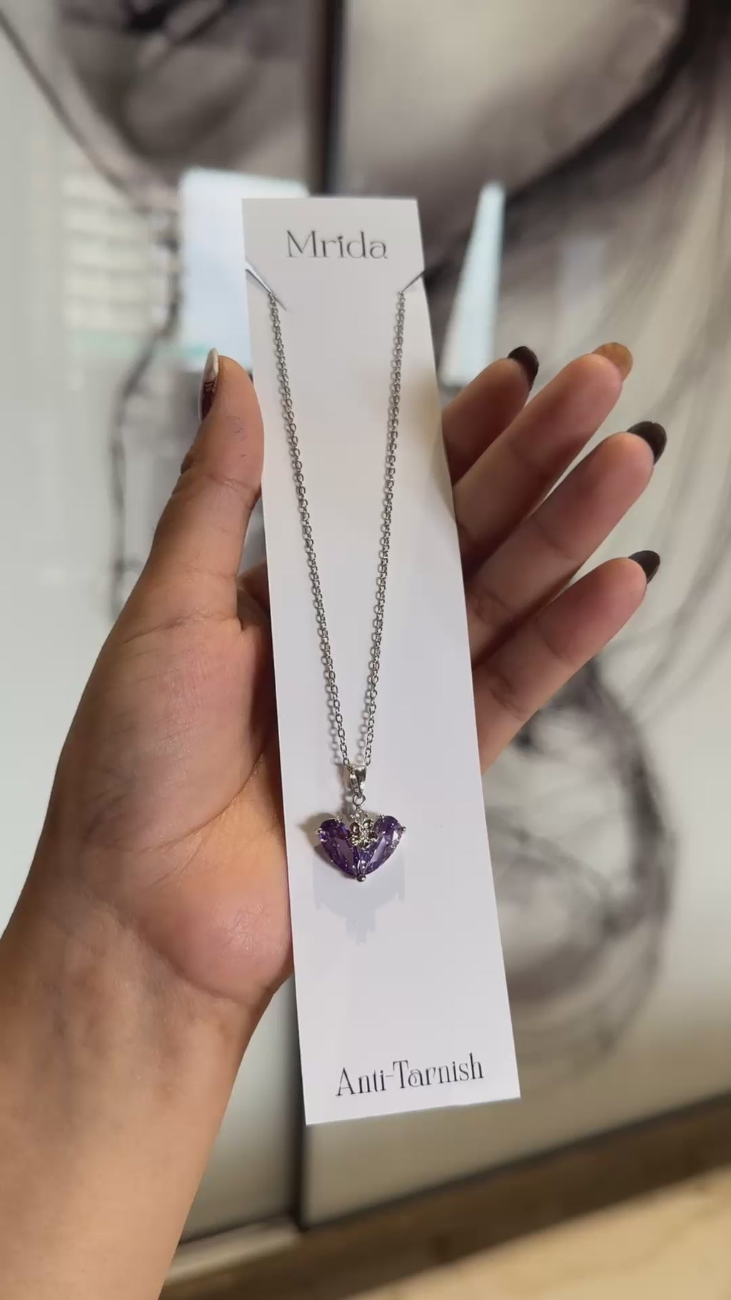 Purple Heart Necklace